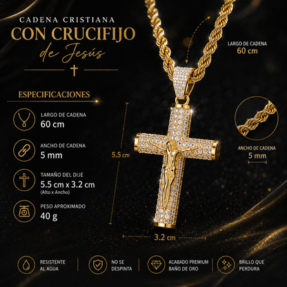 Cadena Crucifijo de Jesús