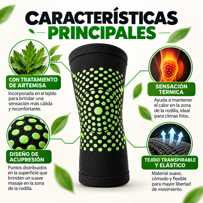 Rodillera Termica Artemisa + Regalo Parches Desinflamantes