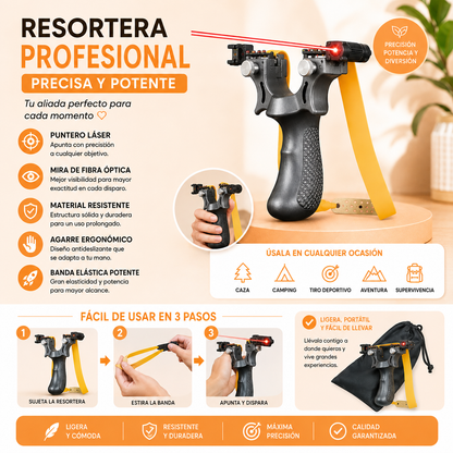 HUARACA CON LASER PROFESIONAL + 3 LIGAS DE REGALO
